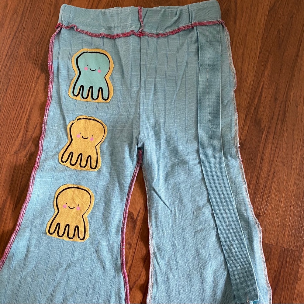 Octopus pants size 3T handmade OOAK - Picture 2 of 5